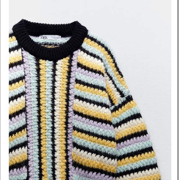 STRIPED KNIT SWEATER - Picture 8 of 11